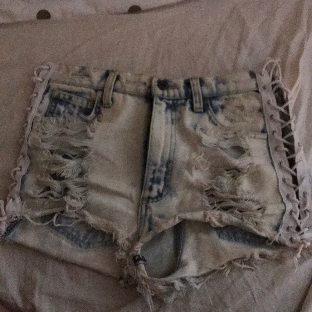 LF carmar lace up shorts